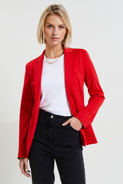Veste tailleur en maille femme