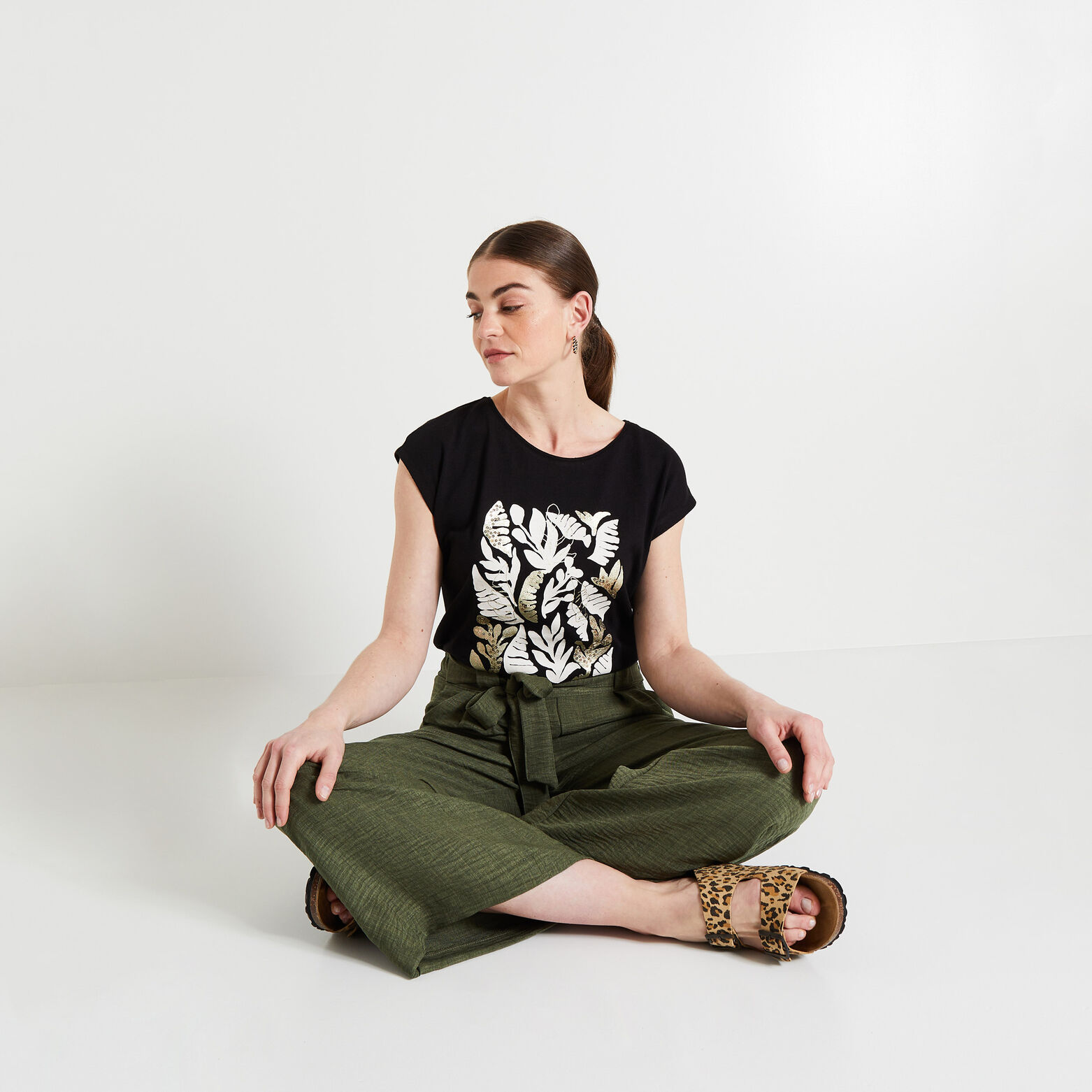Tshirt print femme