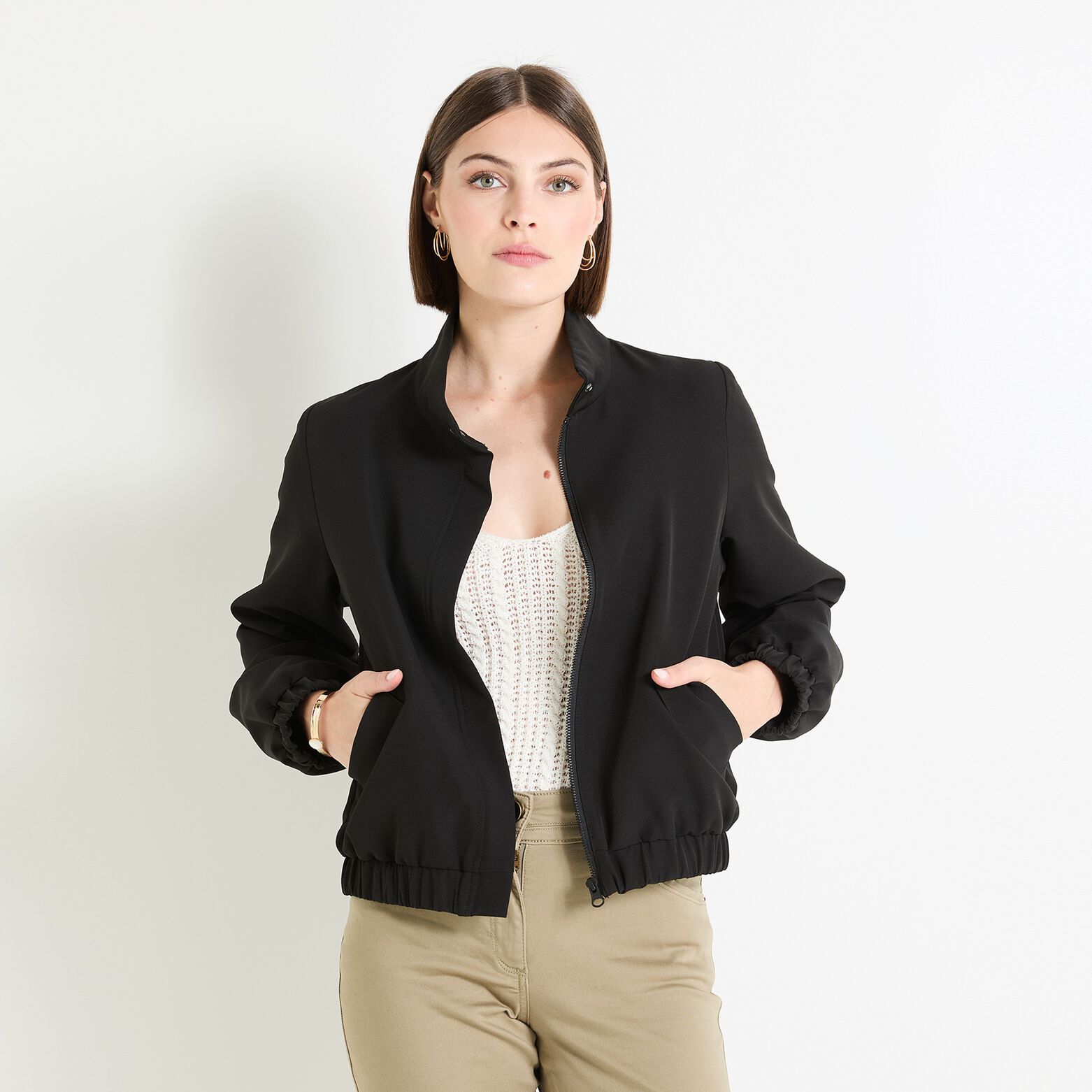 Blouson manches longues femme
