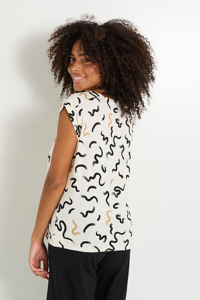T-shirt imprimé manches courtes femme