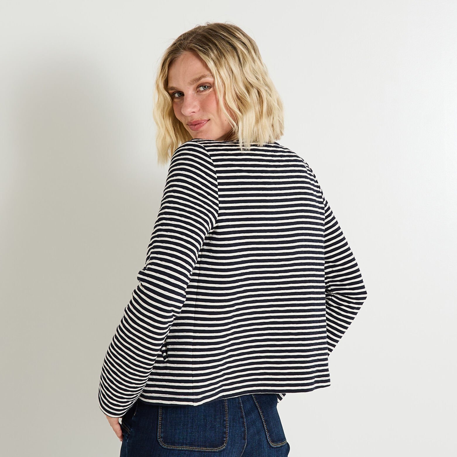 Veste matelassée en maille femme