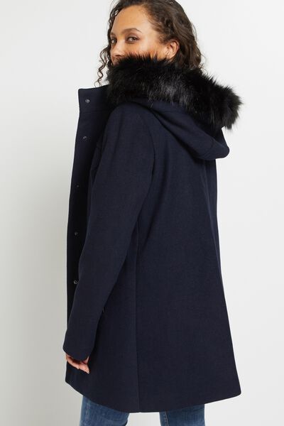Duffle coat à capuche femme