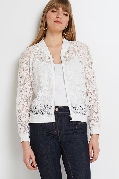 Bomber en dentelle