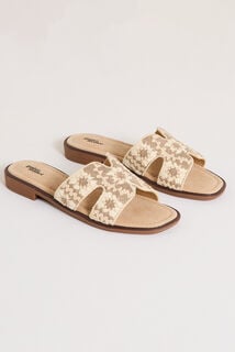 Mules plates femme