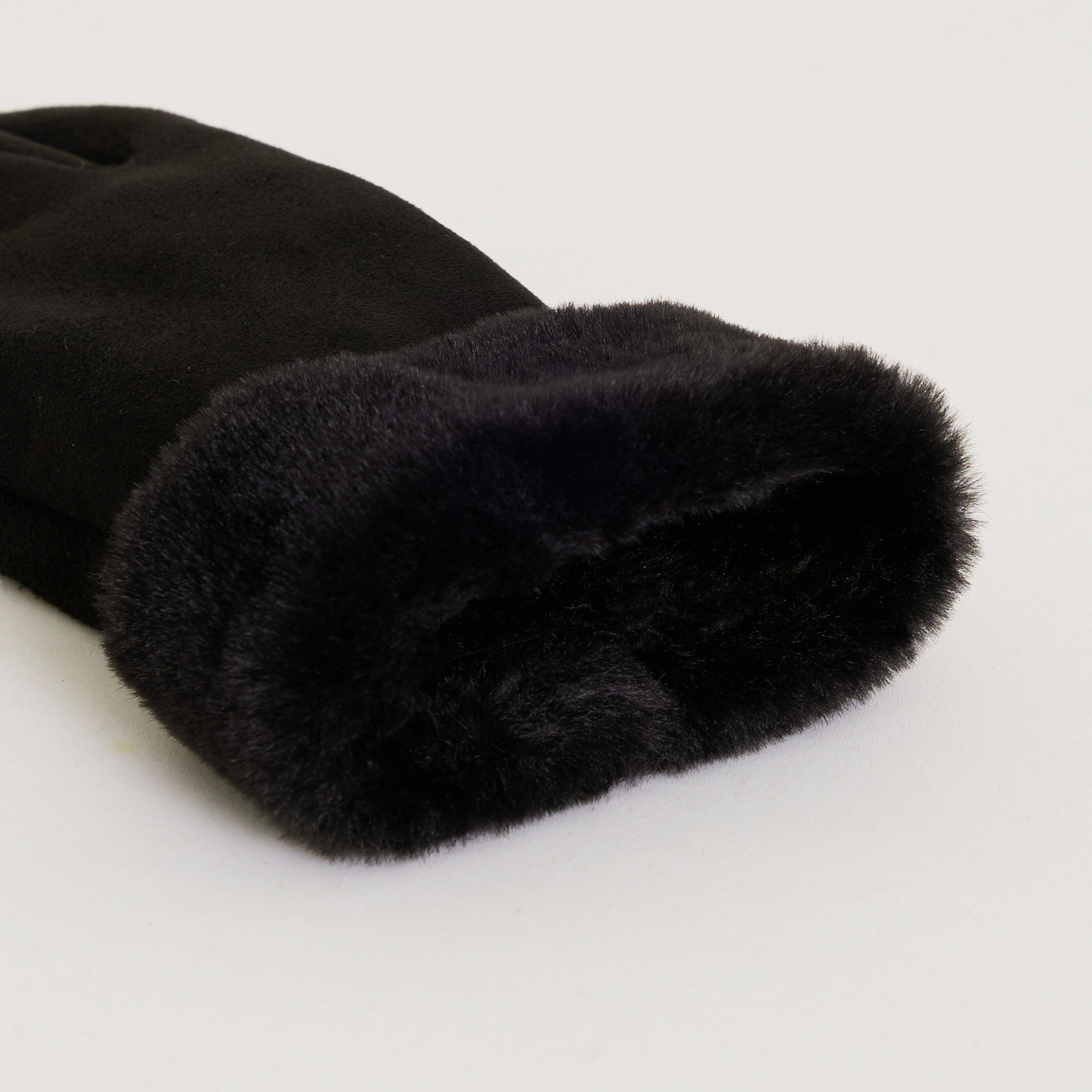 Gants fourr&eacute;s &agrave; revers femme