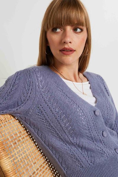 Gilet ajouré femme