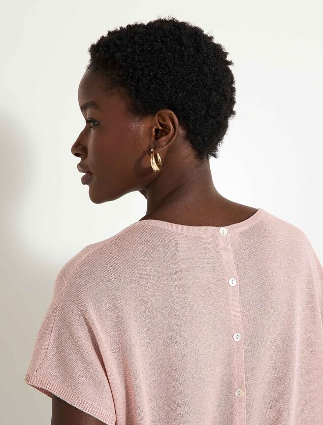 Pull manches courtes femme