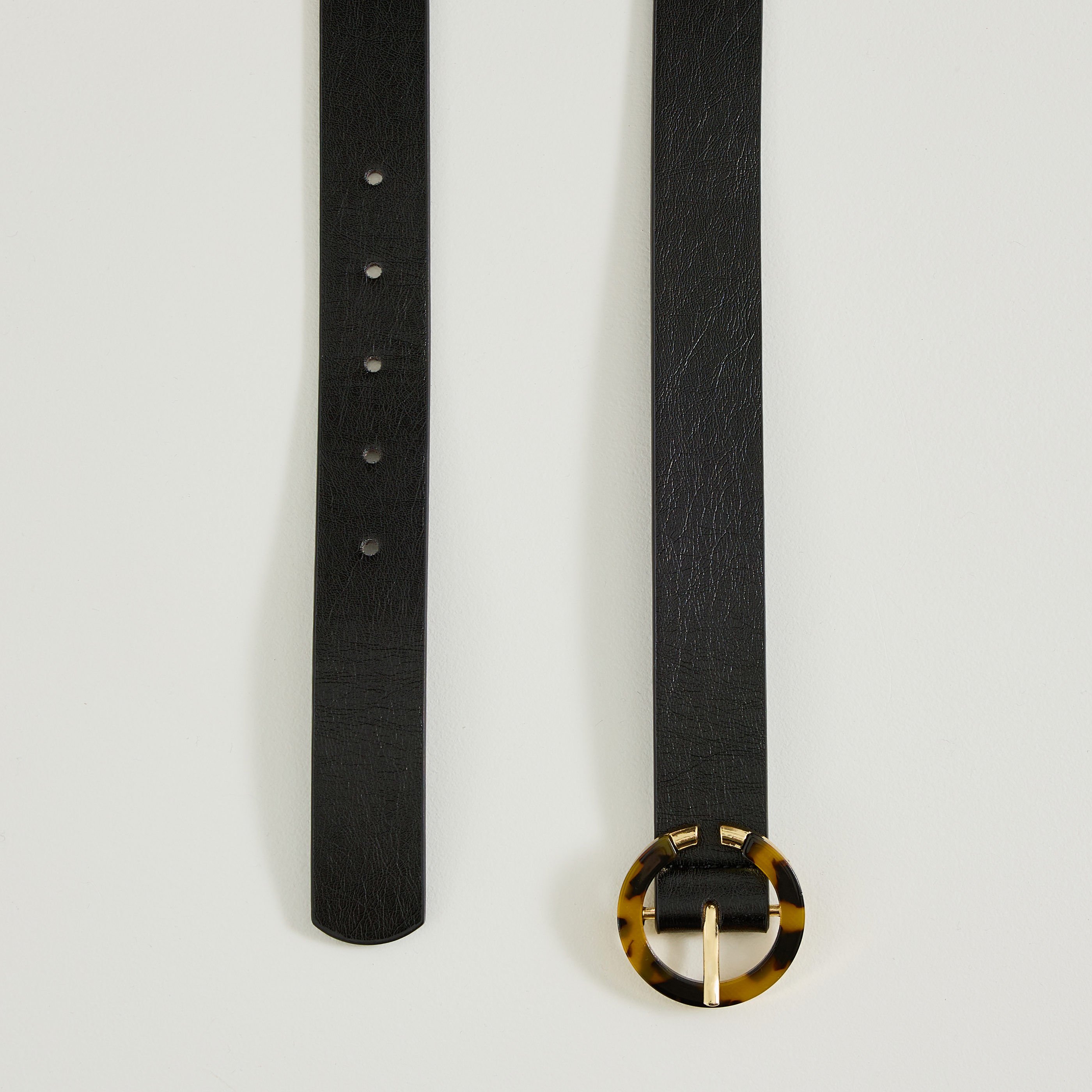 Ceinture boucle imprim&eacute; l&eacute;opard femme