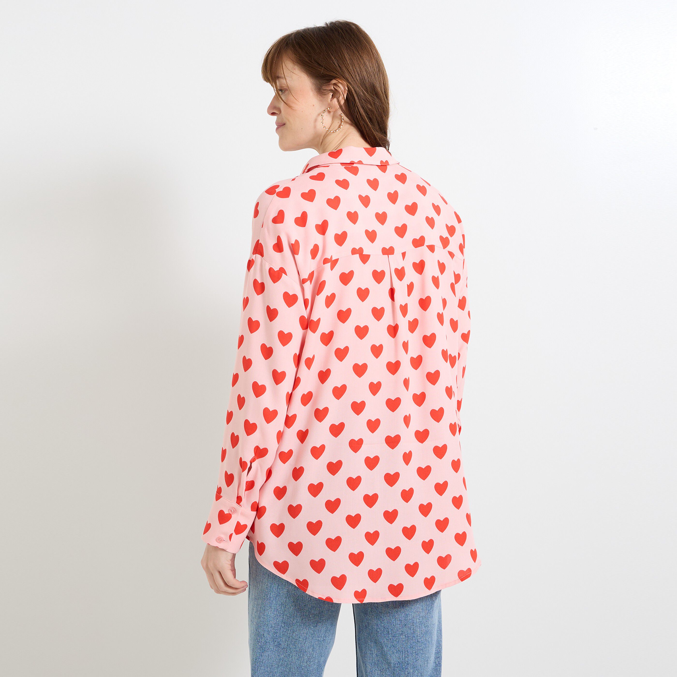 Chemise &agrave; motifs femme