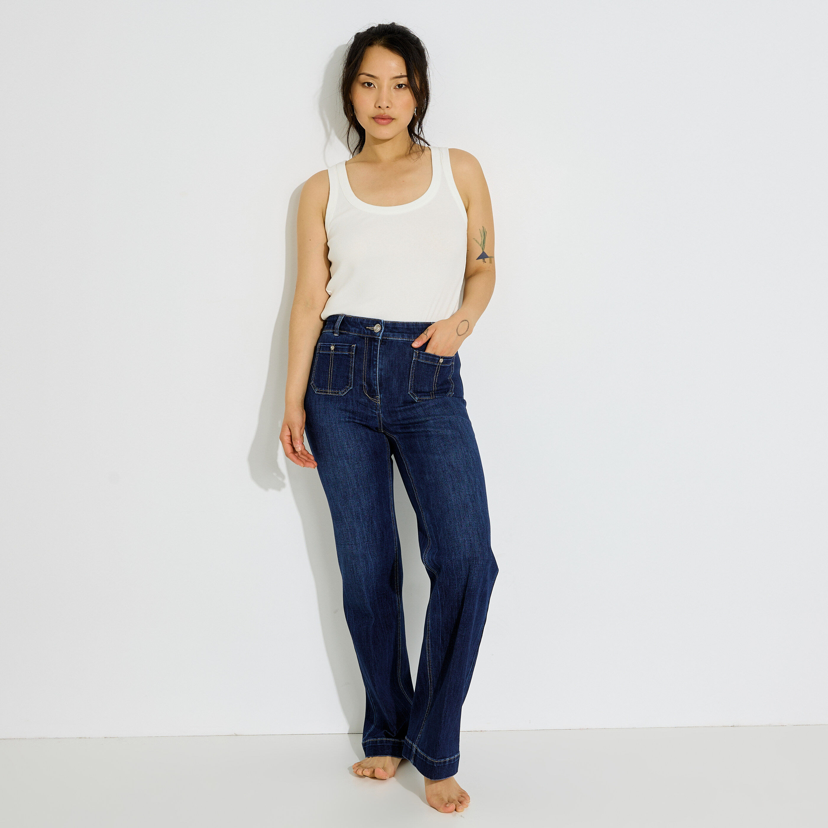 Jean flare GENOVA F02 femme