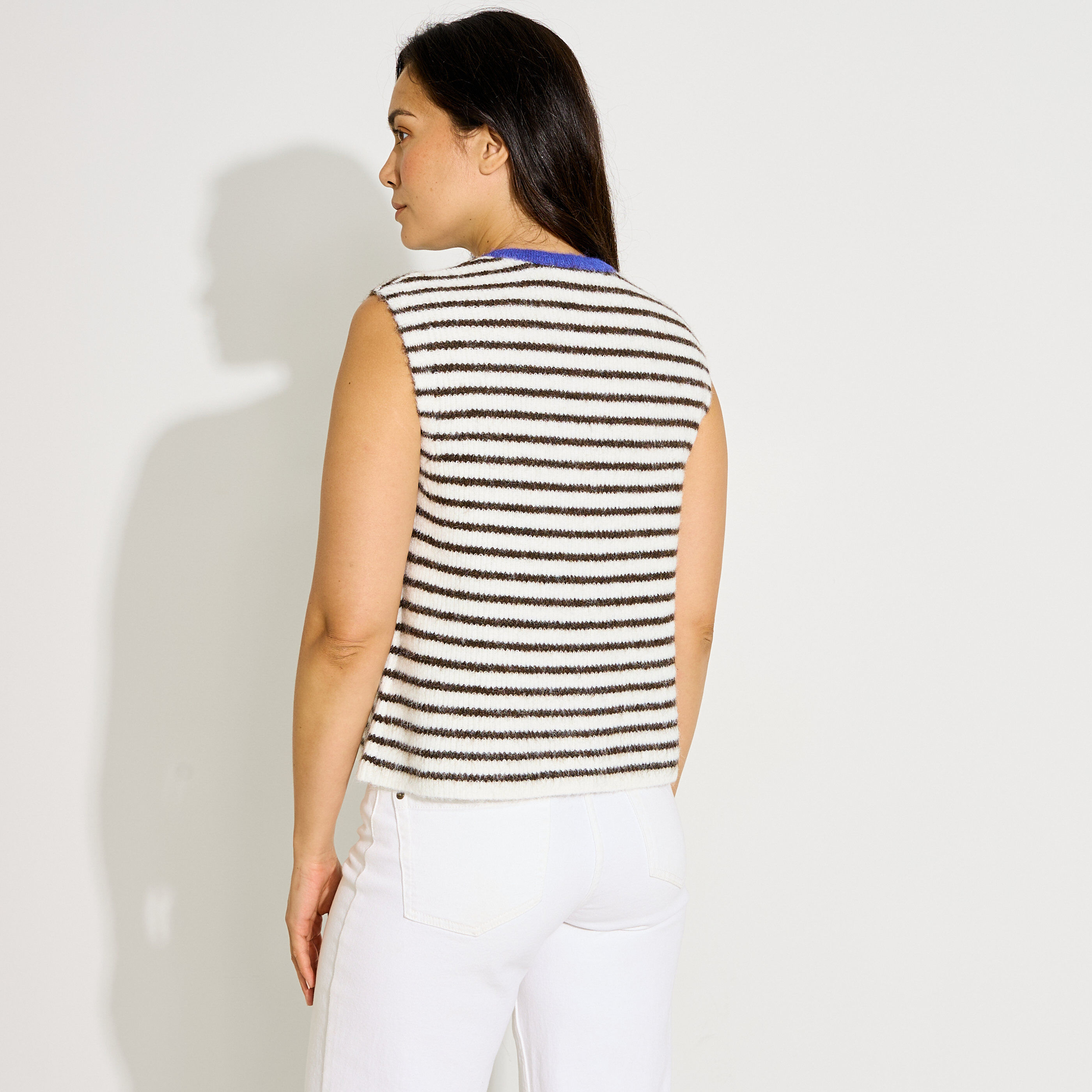 Gilet marini&egrave;re sans manches femme