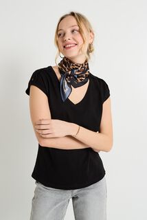 T-shirt col V femme