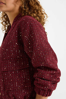 Blouson en tweed pailleté femme