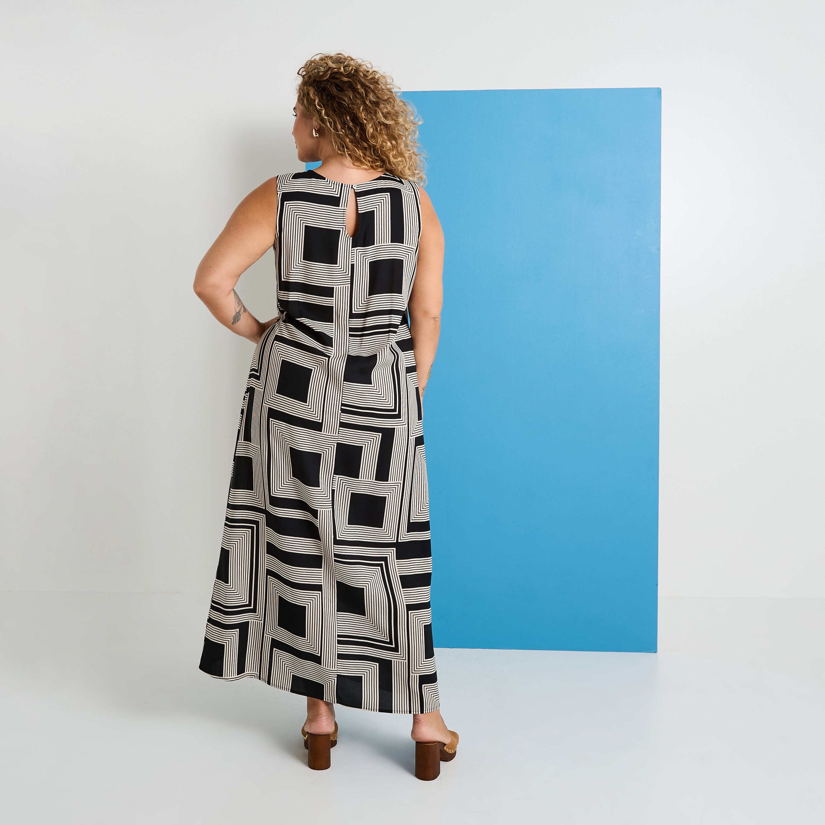 Robe longue &eacute;t&eacute; imprim&eacute;e