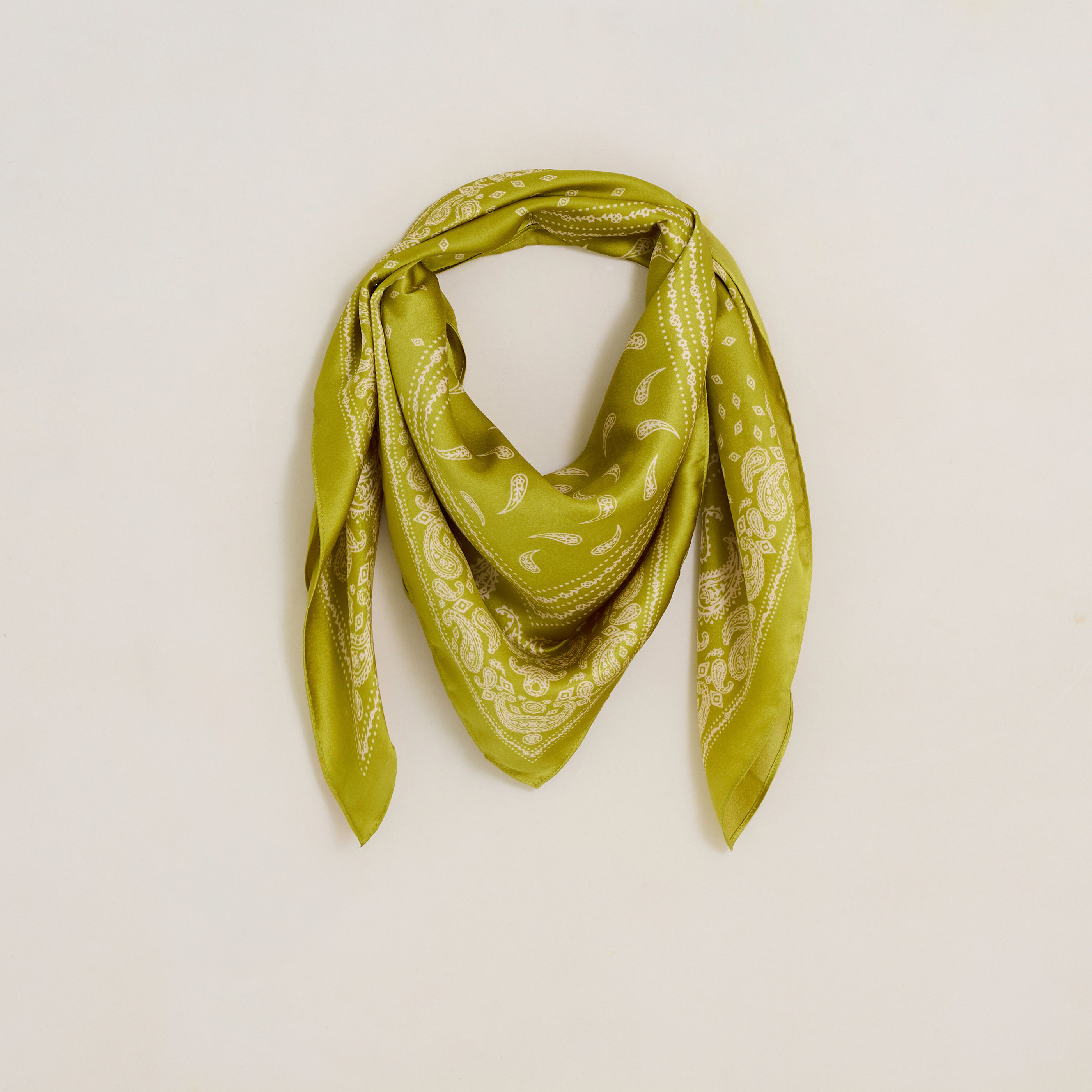 Foulard carr&eacute; imprim&eacute; bandana femme