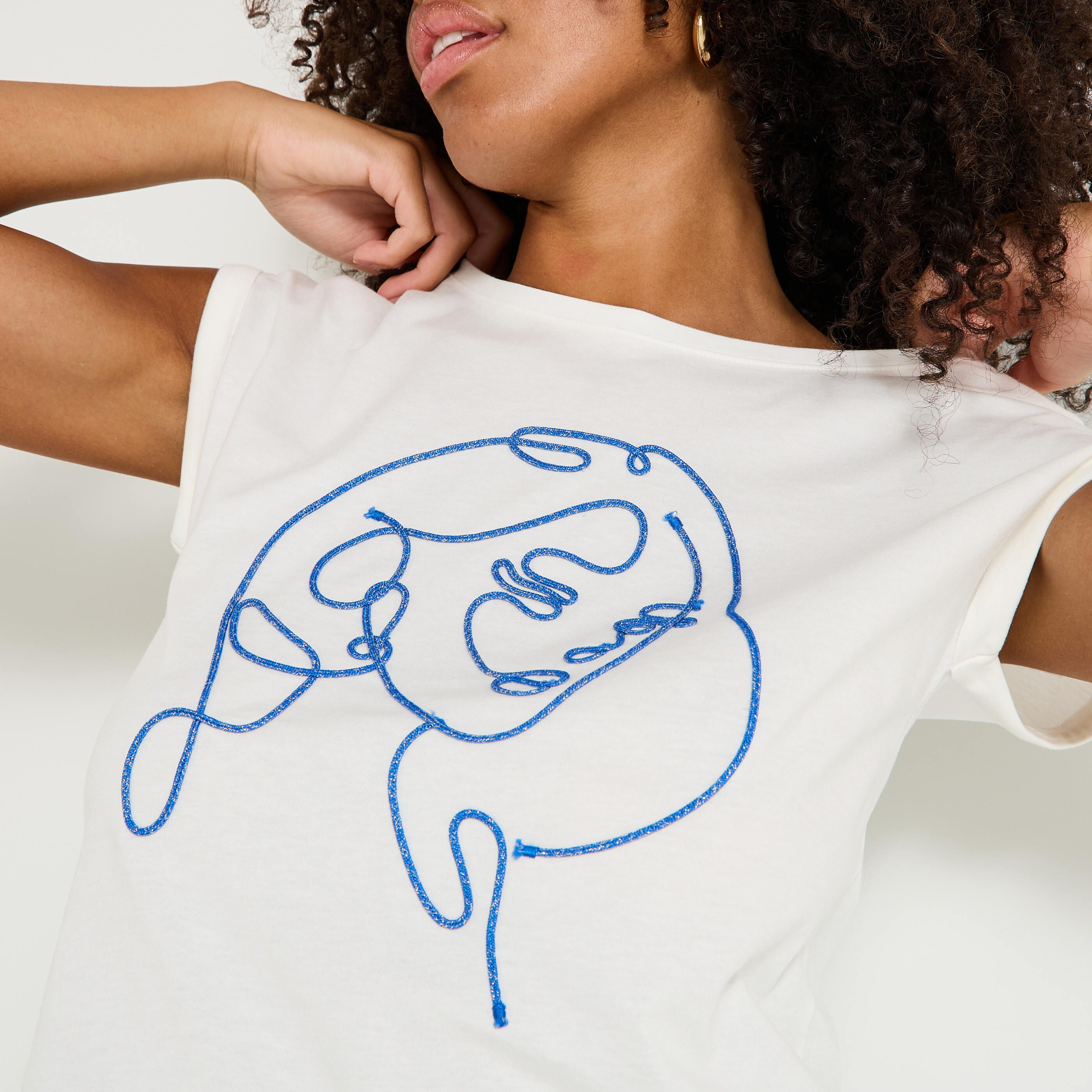 T-shirt col rond femme