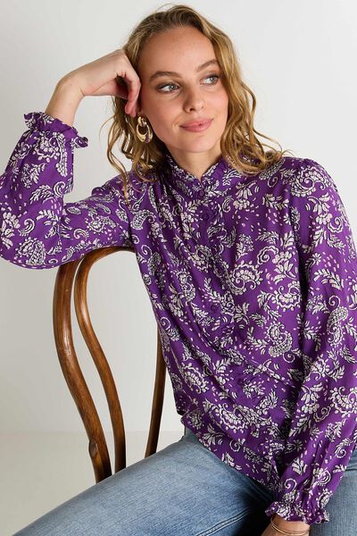 Chemise imprimée femme