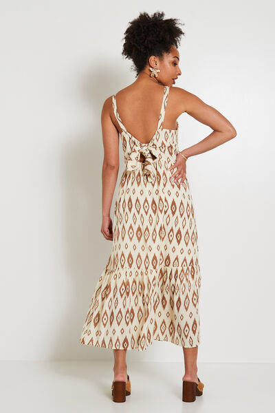 Robe longue imprimée femme