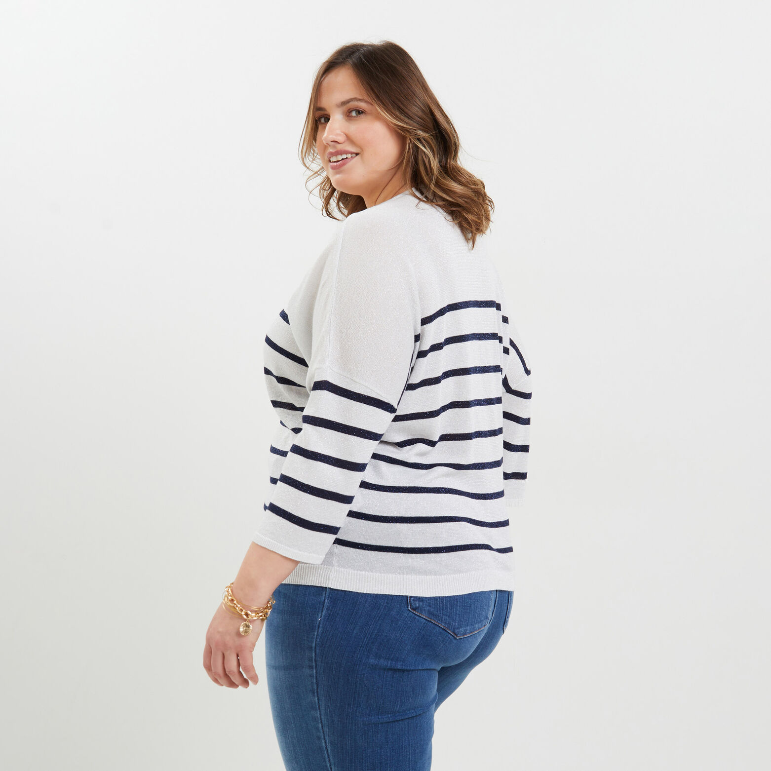 Pull rayé femme