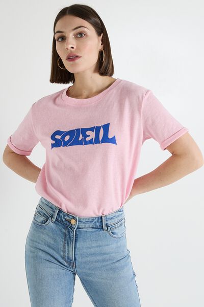 T-shirt col rond femme