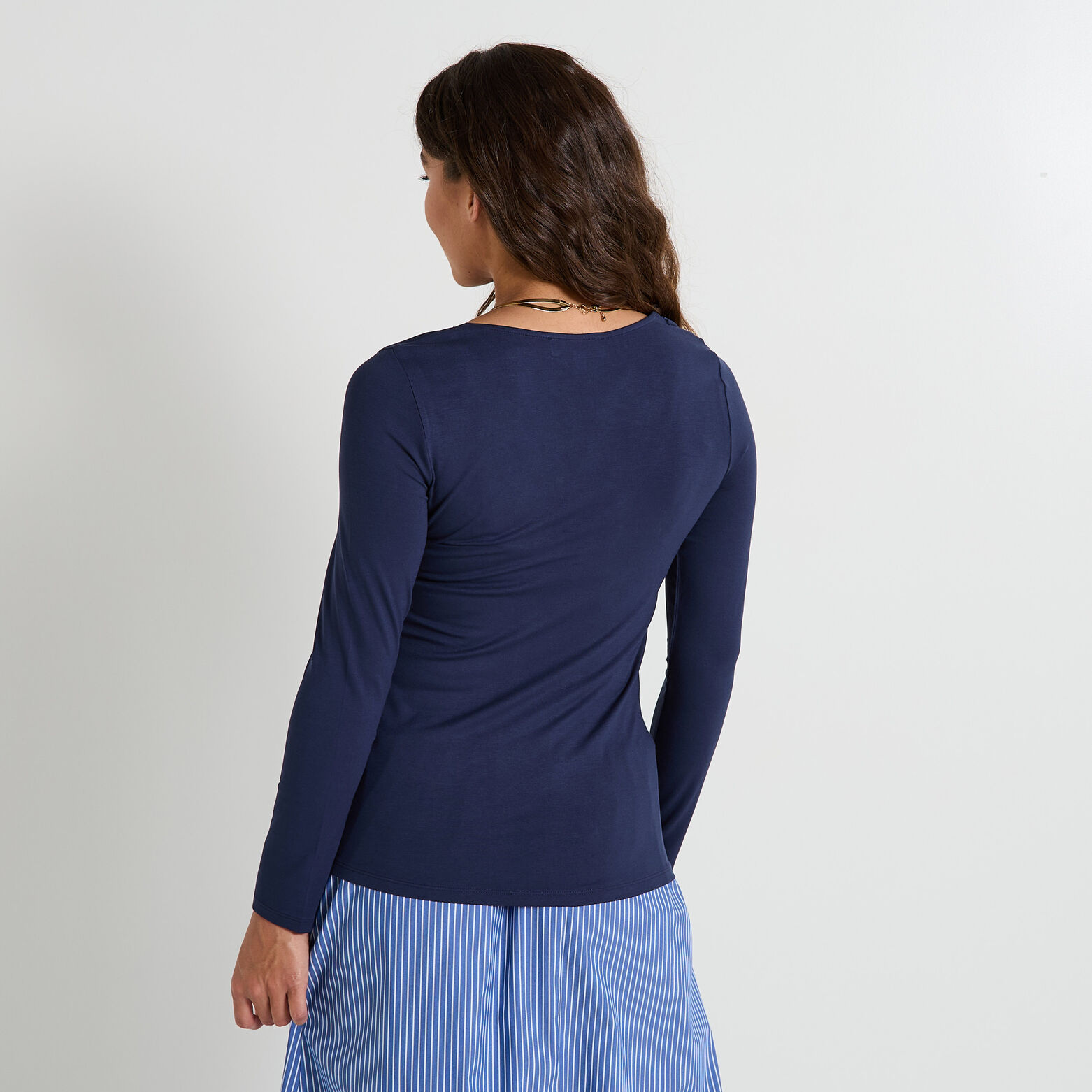 T-shirt col V femme