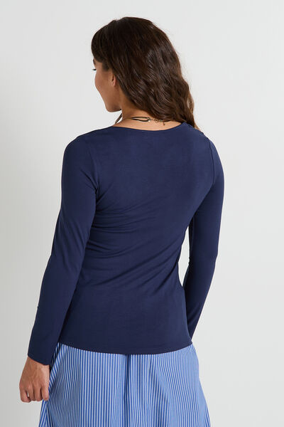 T-shirt col V femme