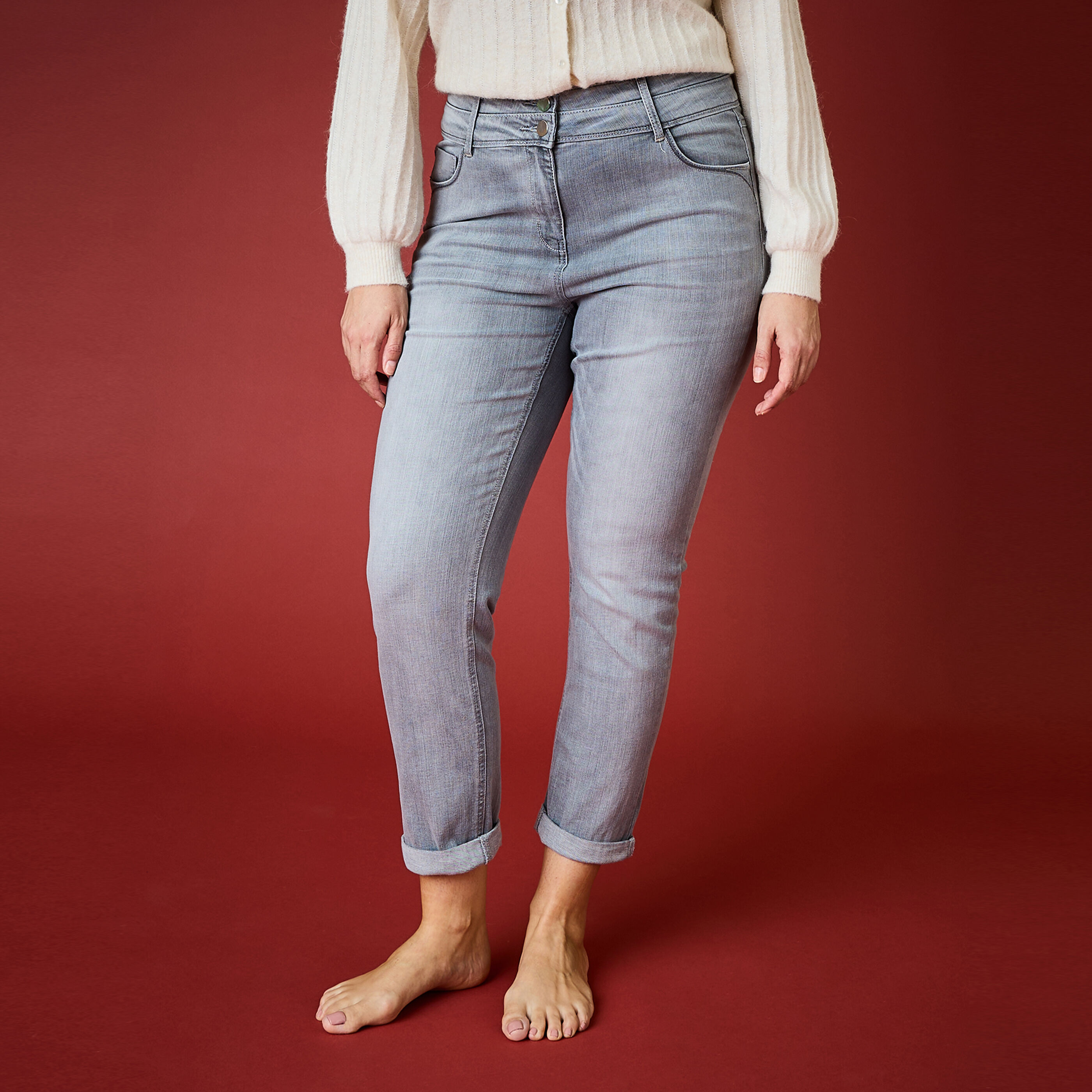 Jean raccourci HANOI R02 femme