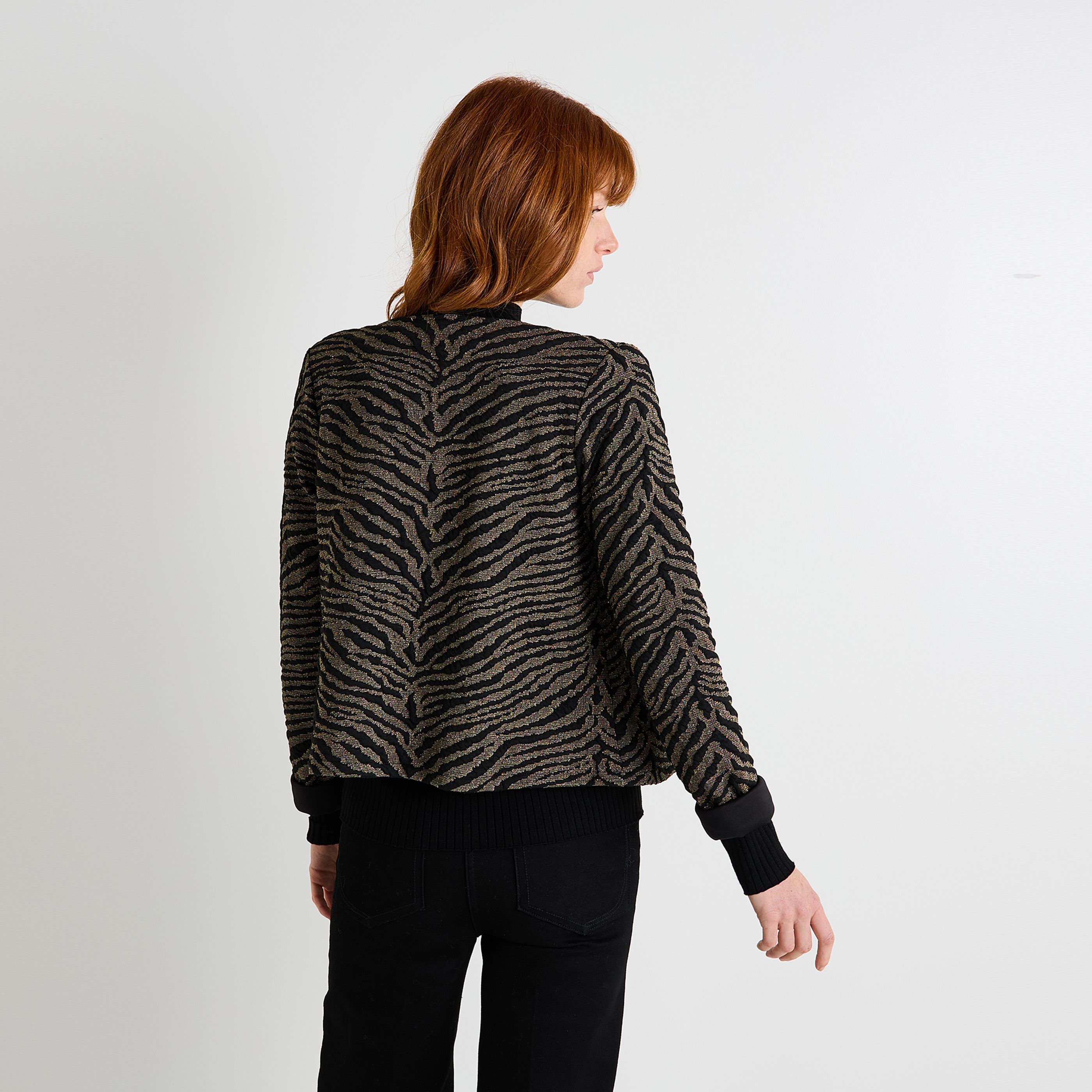 Veste col rond femme