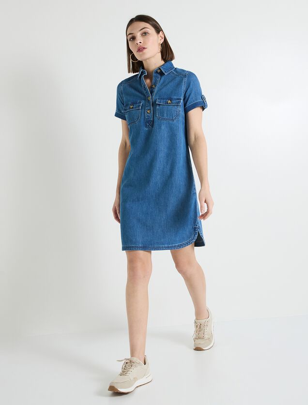 Robe en denim femme