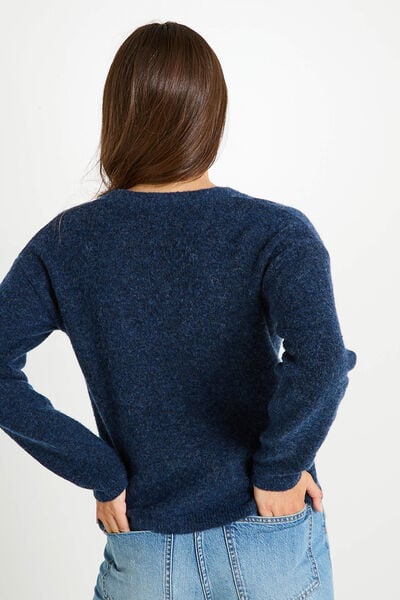 Gilet boutonné col V femme