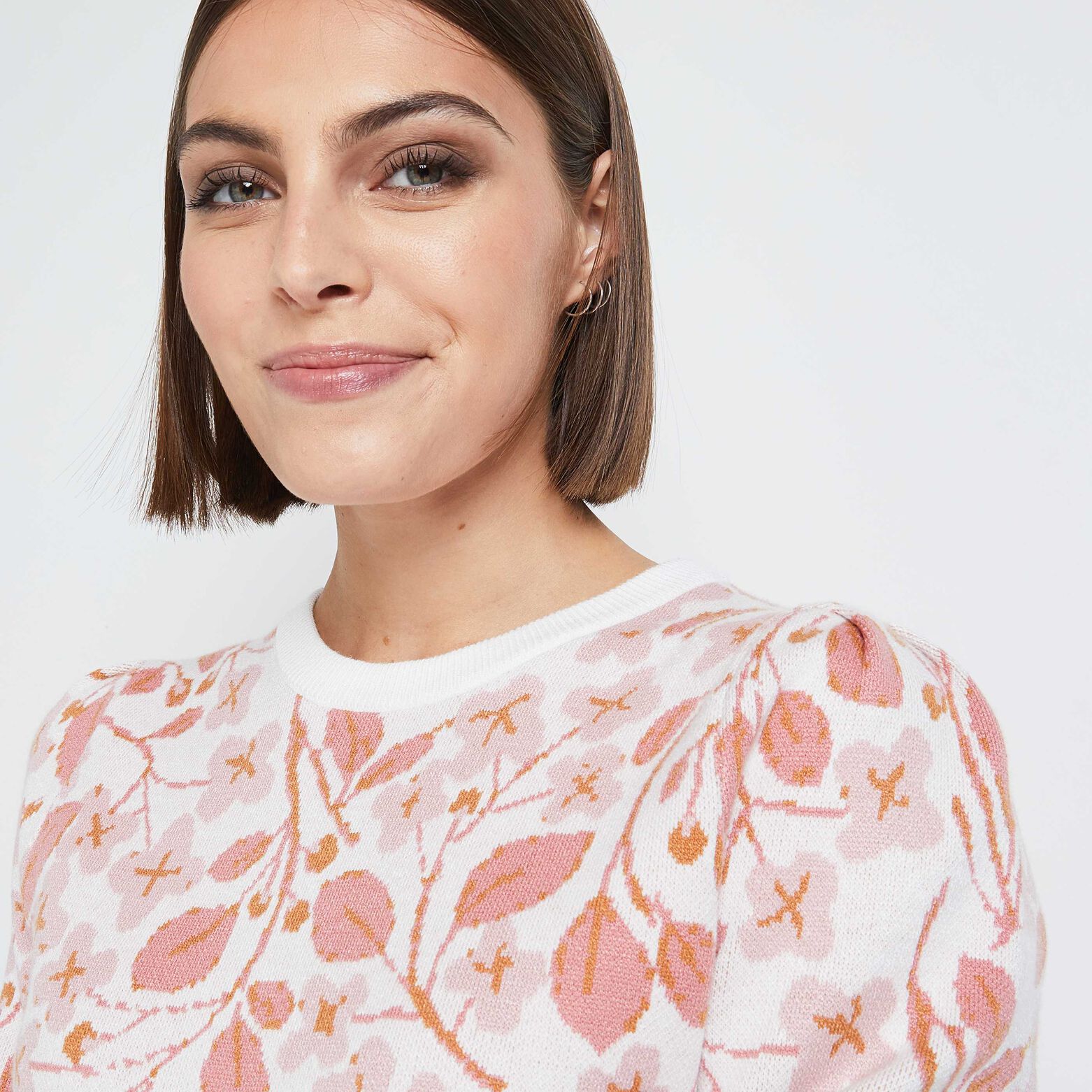 Pull imprimé femme