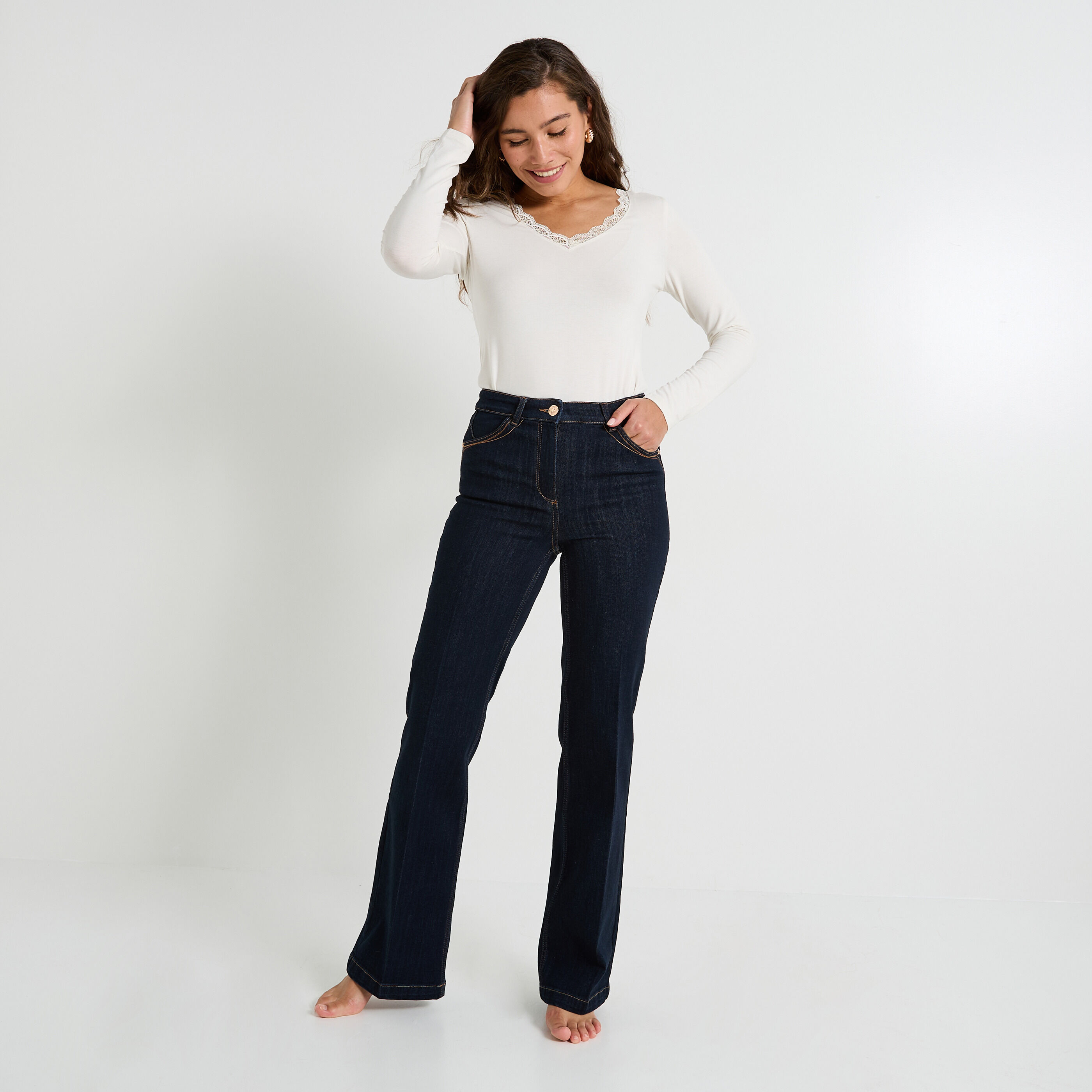 Jean flare WOODSTOCK F02 femme