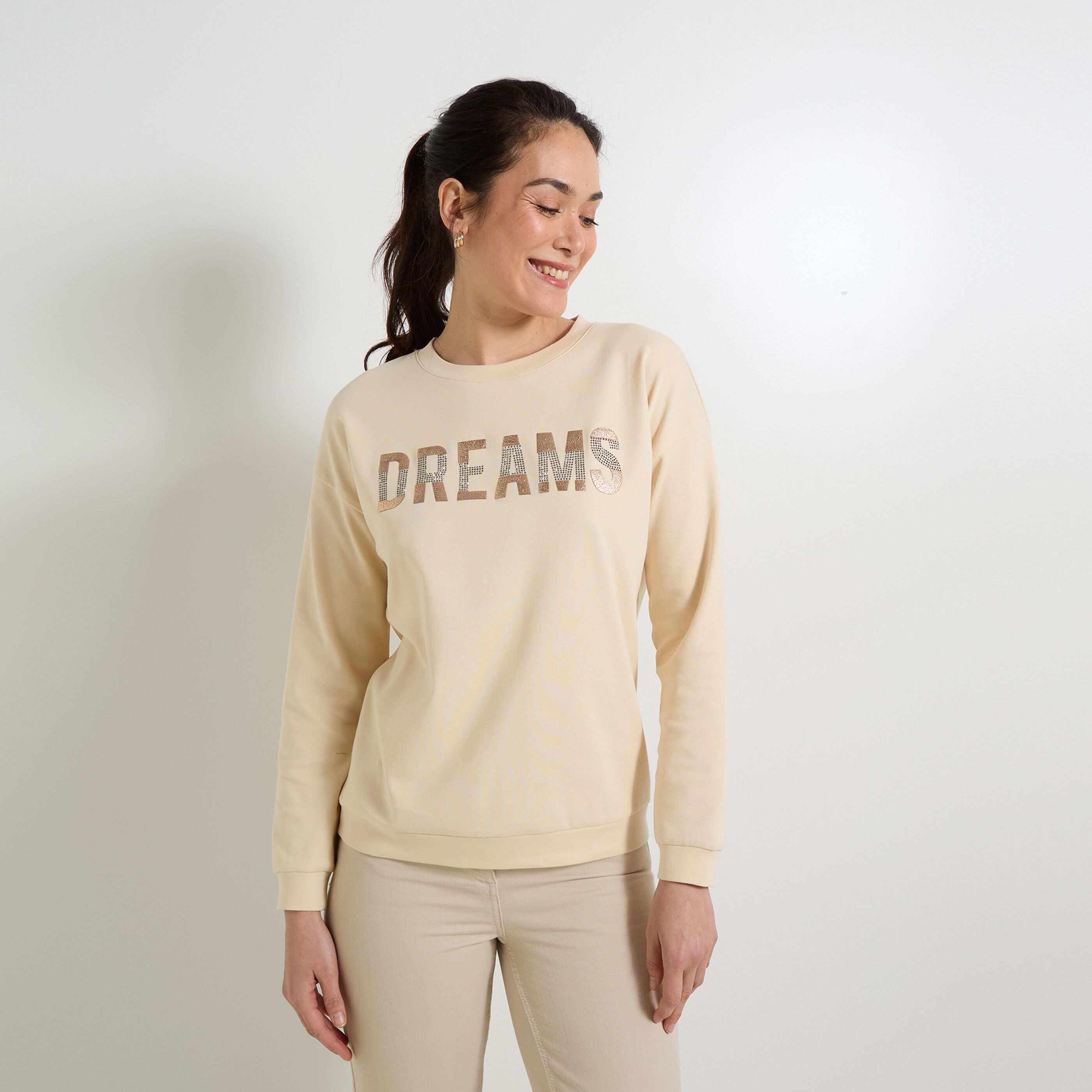 Sweat col rond femme