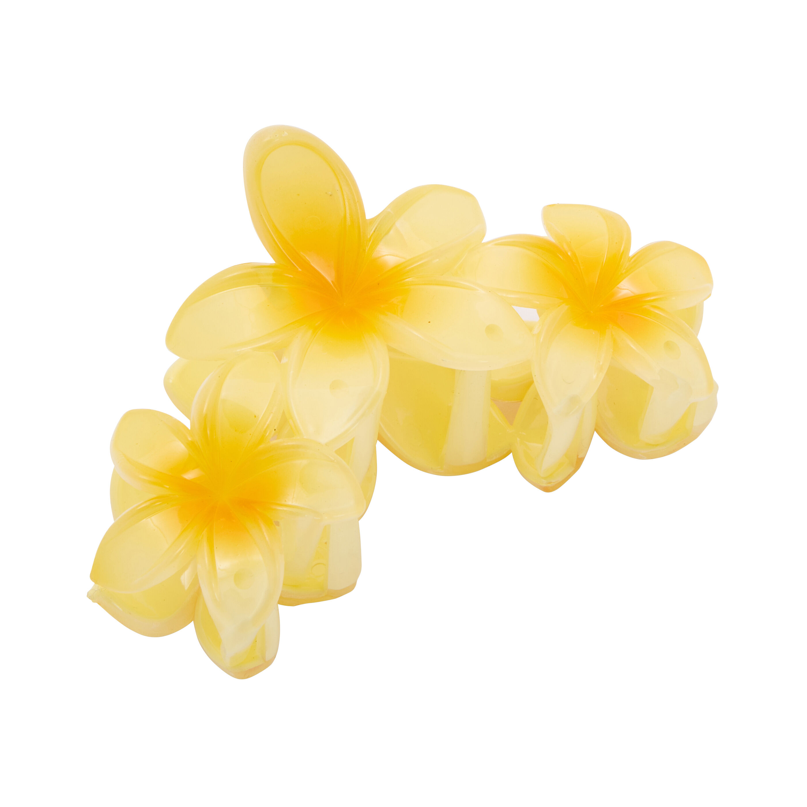 Pince fleur d&rsquo;hibiscus jaune femme
