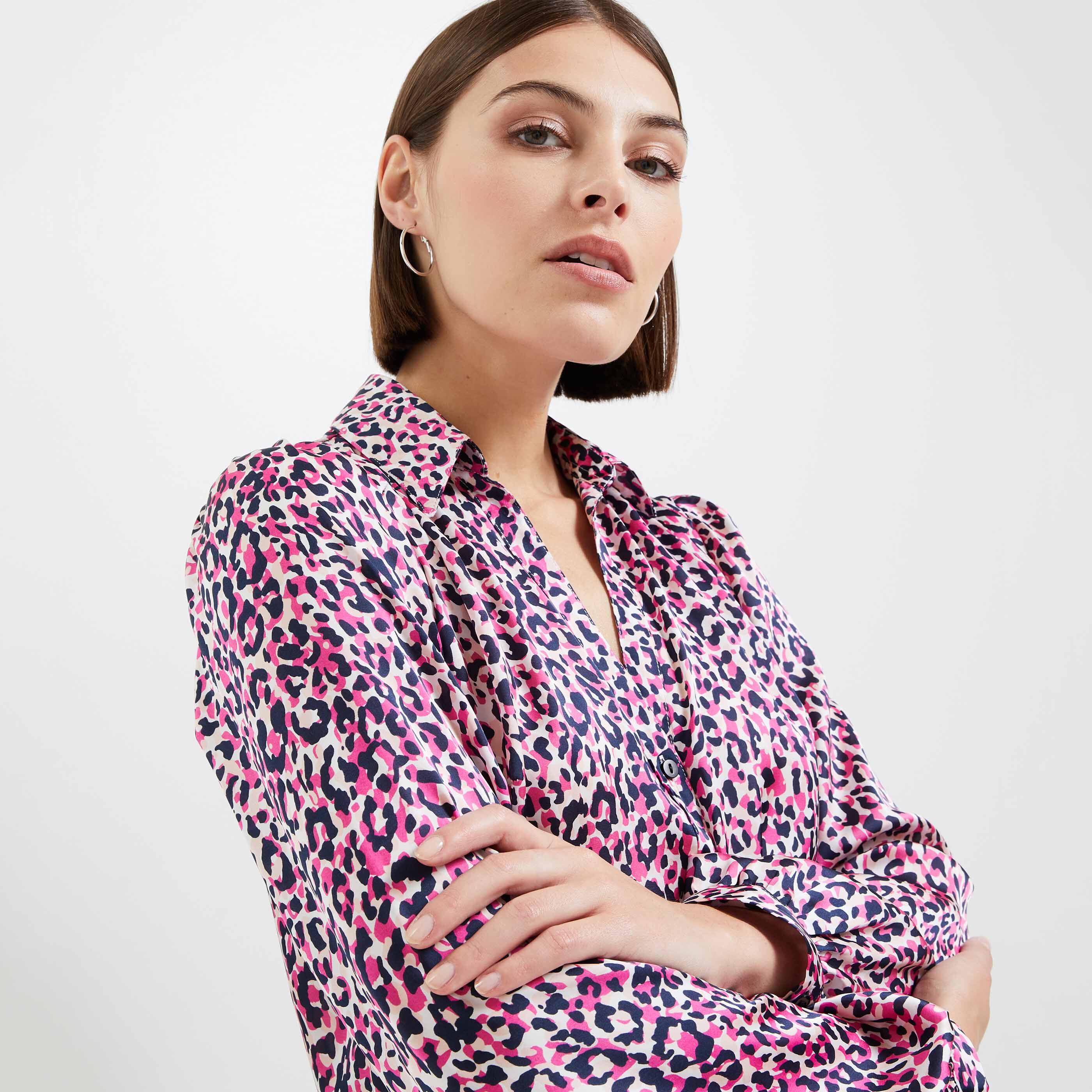 Blouse satinée femme sales