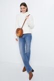 Pull col roulé uni femme