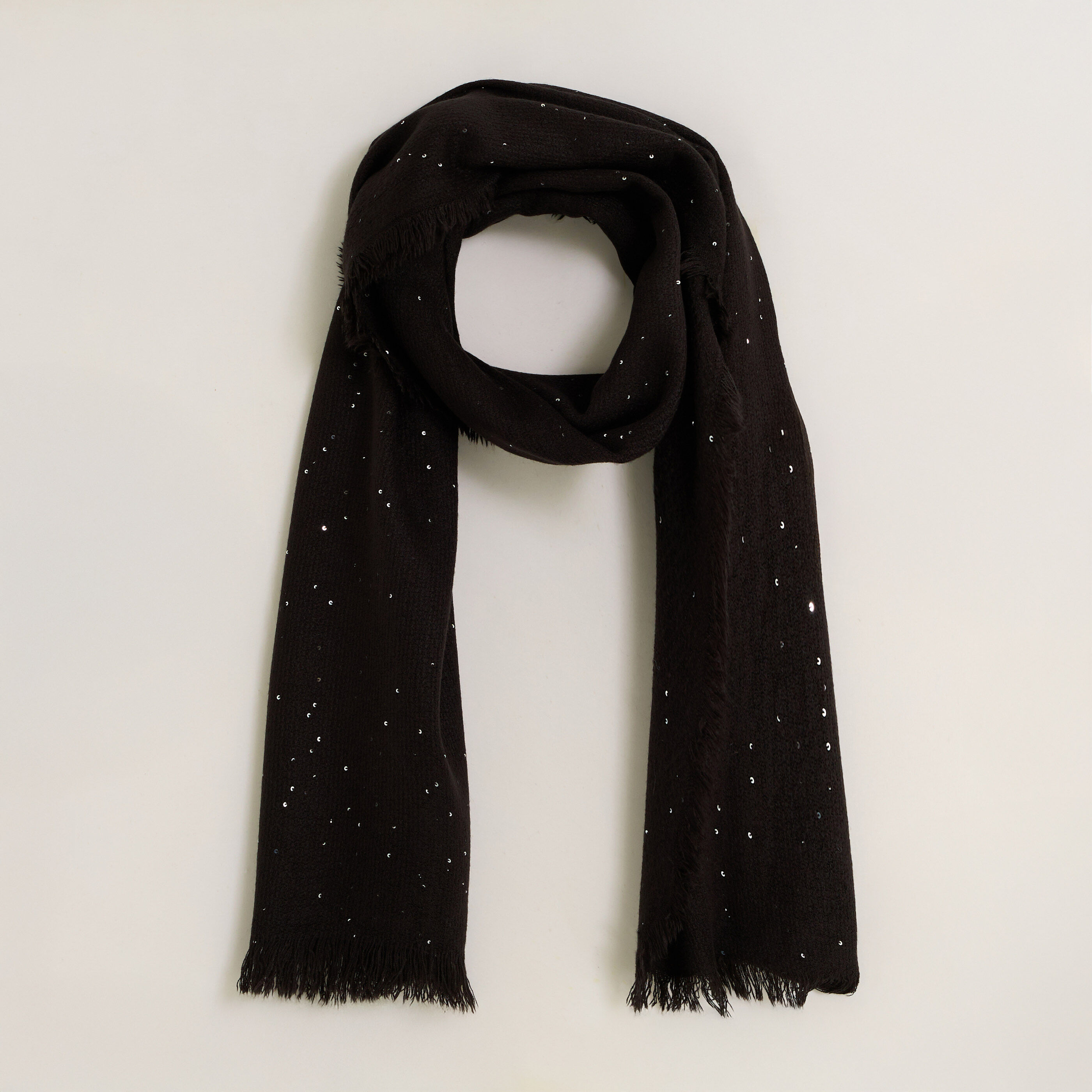 &Eacute;charpe unie &agrave; sequins femme