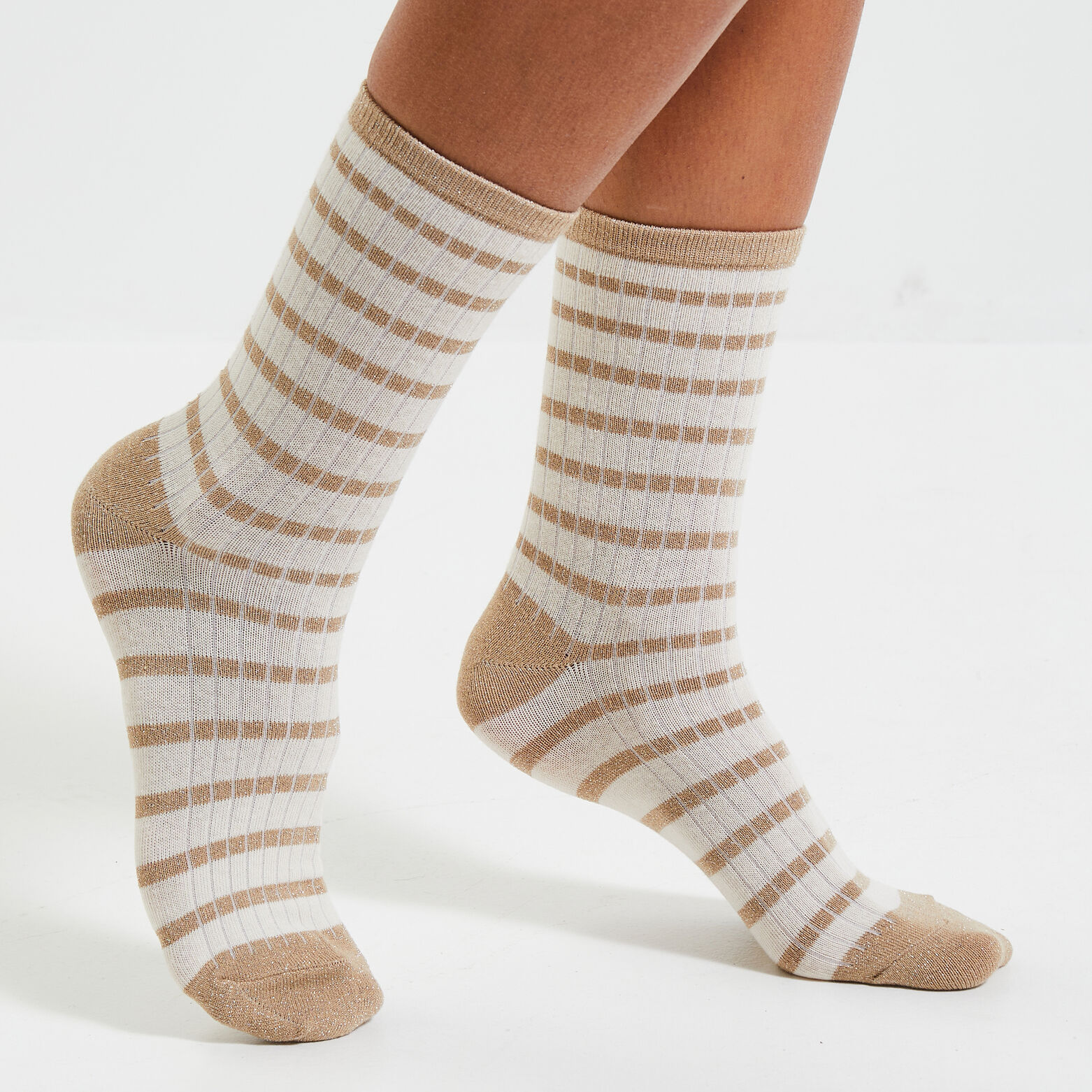 Chaussettes femme avec finition dentelée en haut de la tige (lot de 2) -  GEMO en 2023