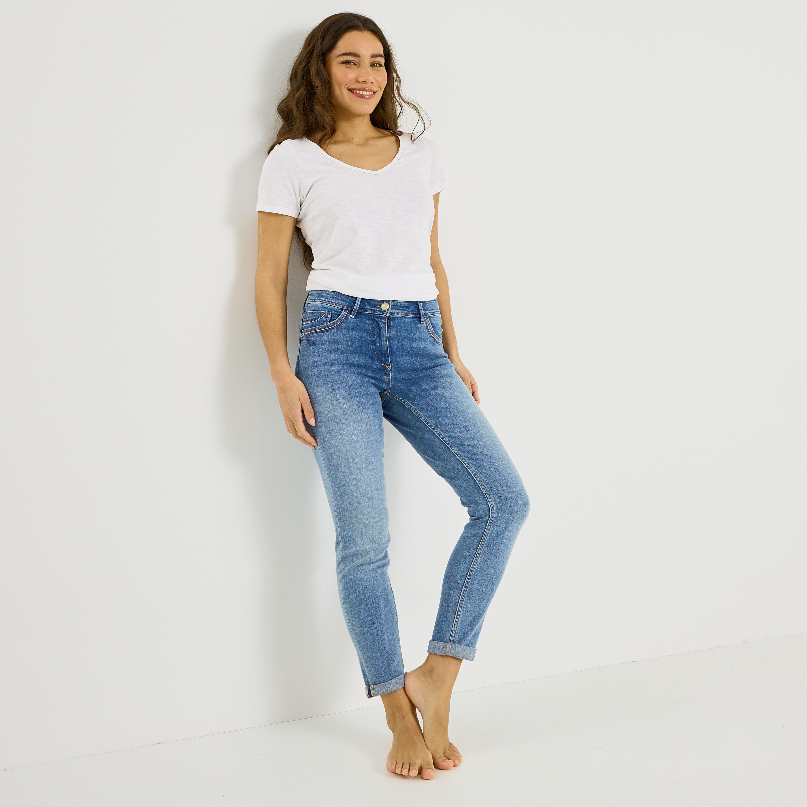 Jean slim raccourci TOKYO R01 femme