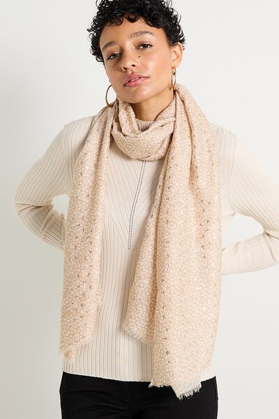 Étole imprimé fleuri femme