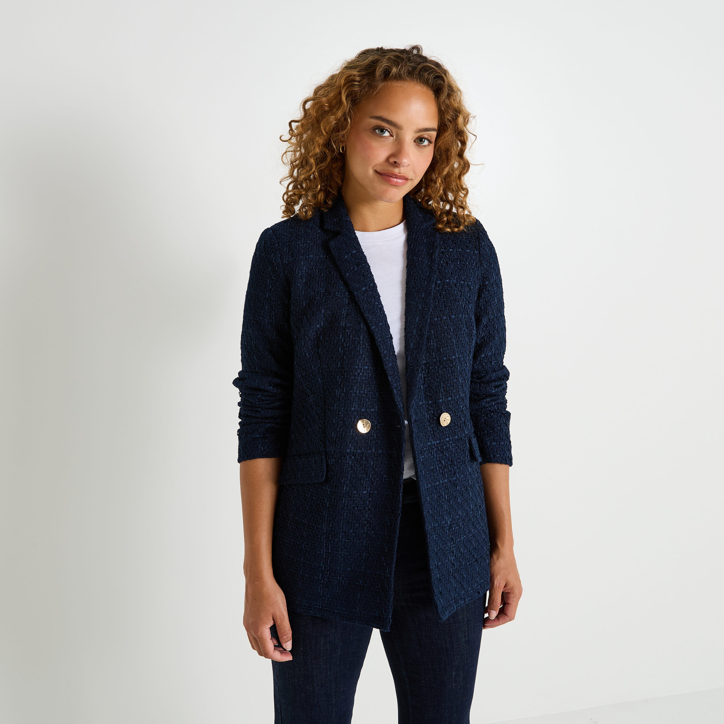 Blazer en tweed femme