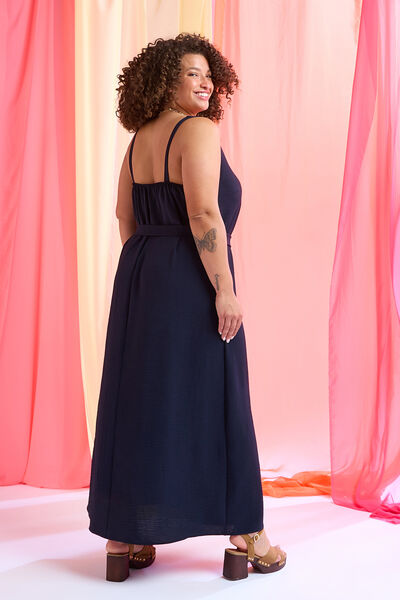 Robe longue unie femme