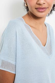 Pull manches courtes femme