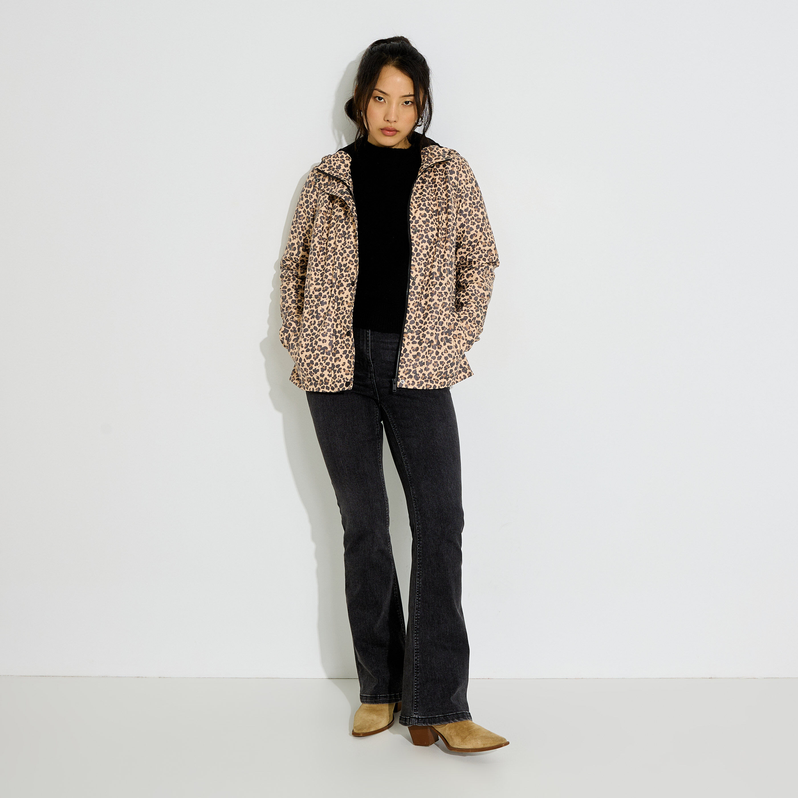 Cir&eacute; imperm&eacute;able imprim&eacute; l&eacute;opard femme