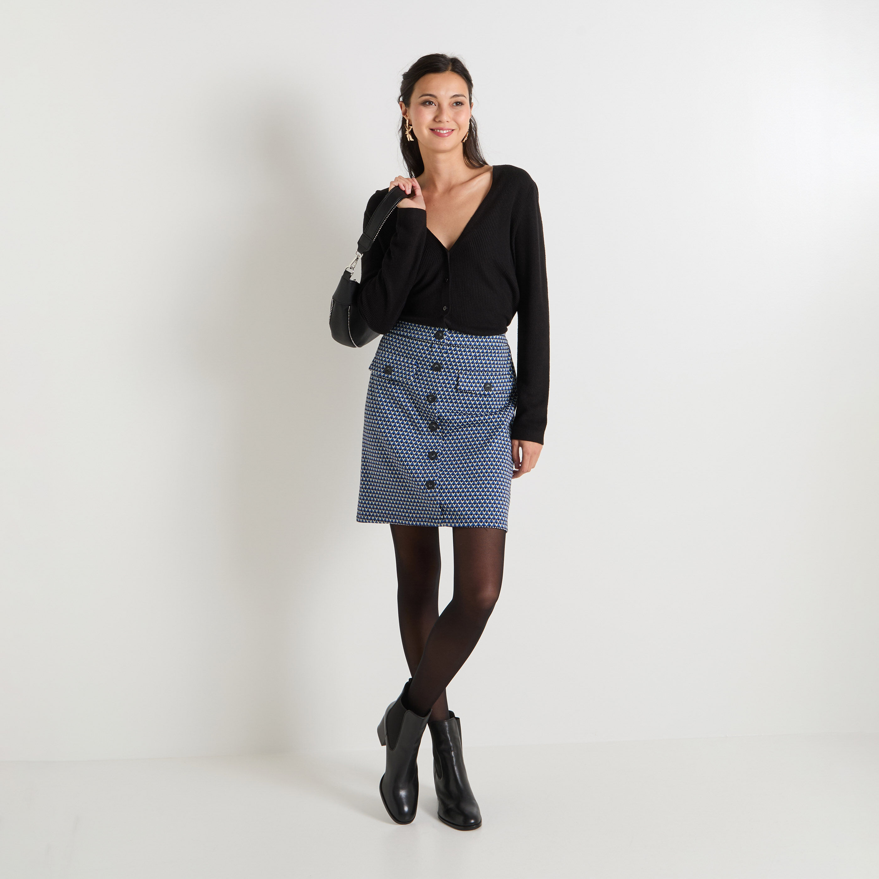 Jupe trap&egrave;ze femme