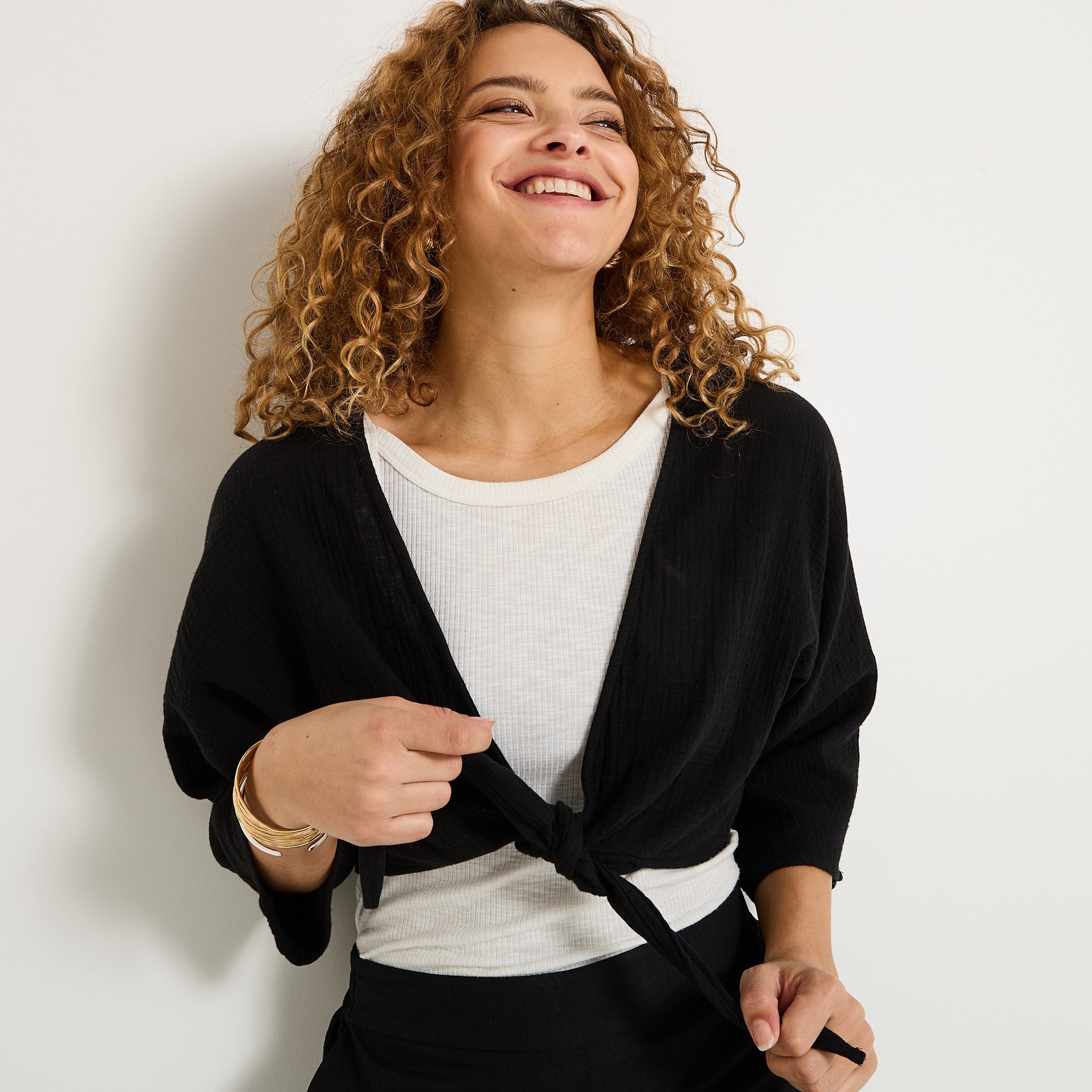 Chemise &agrave; nouer femme