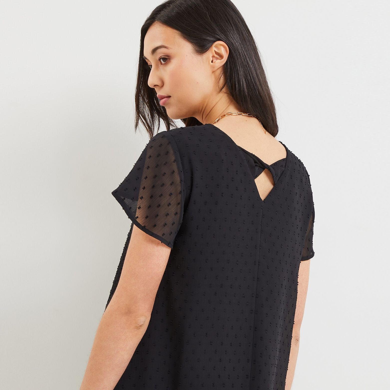 Robe plumetis femme