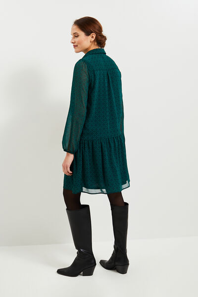 Robe voile habillée femme
