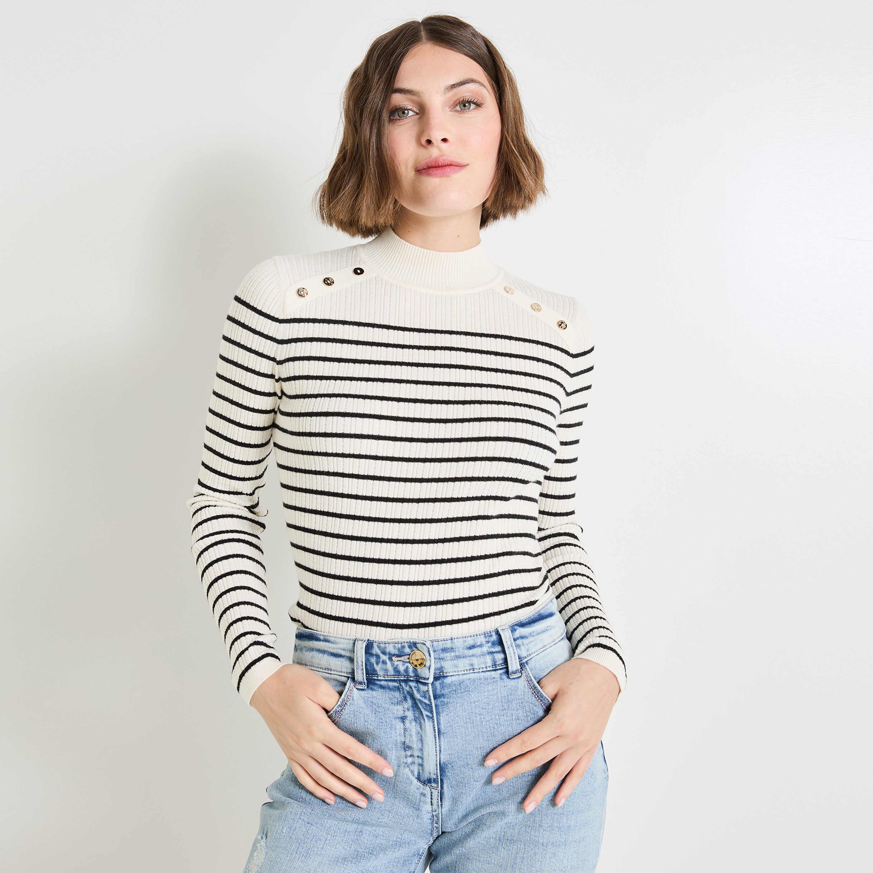 Pull manches longues femme