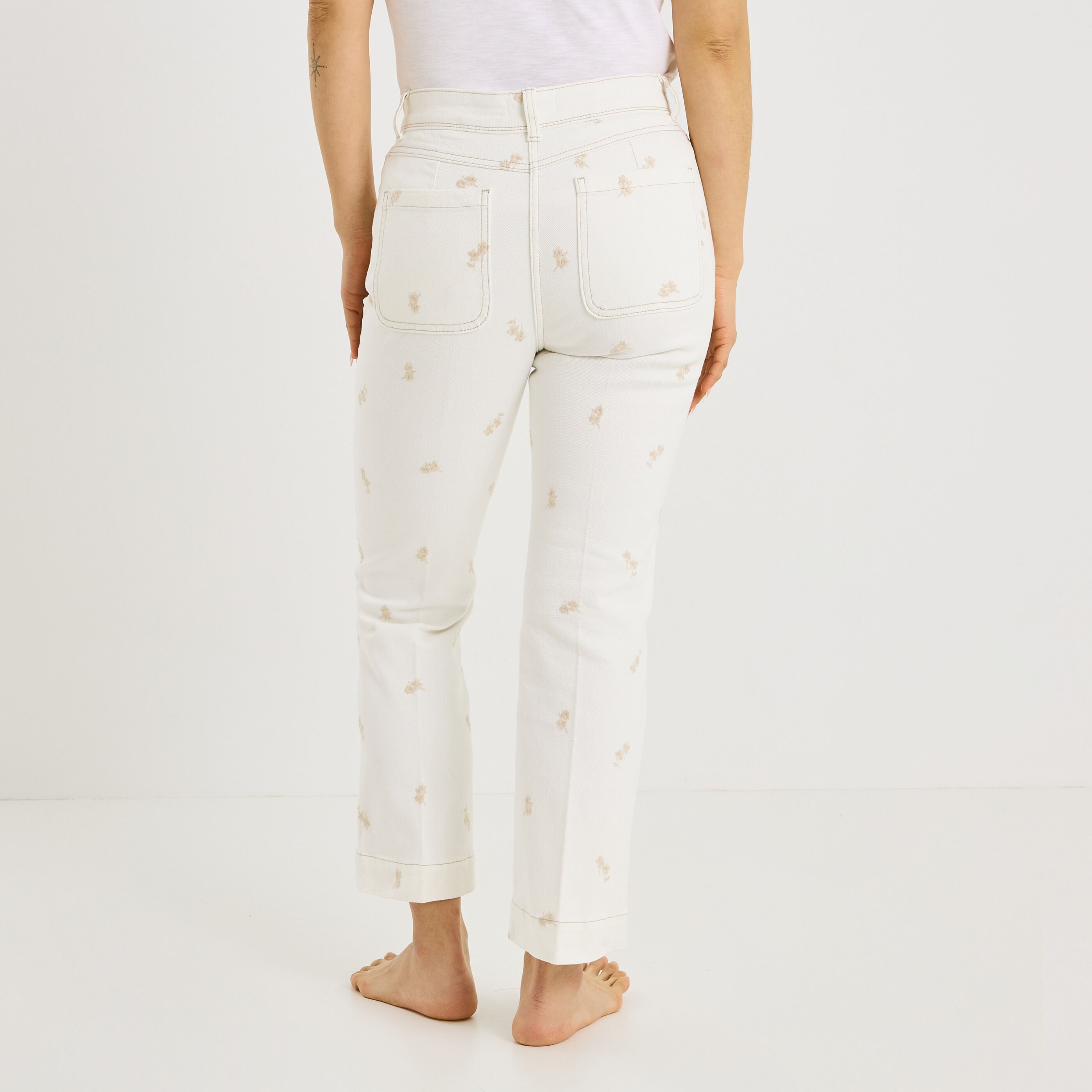 Jean bootcut raccourci DELHI R02 femme